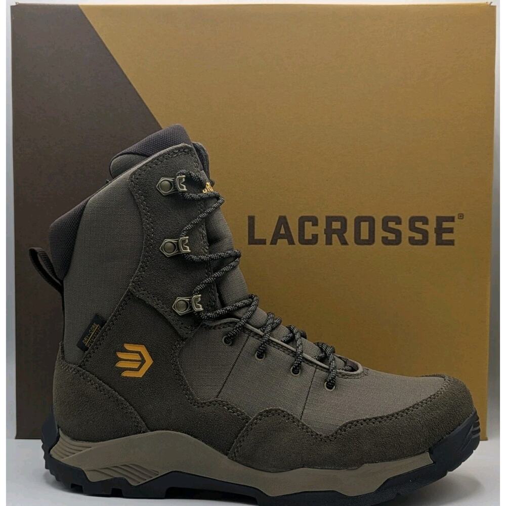 LaCrosse Men's Size 9 Ridgeback 8" Brown Waterproof Hunting Boots 504220 New